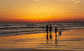 Pêche casting de nuit à Penhors