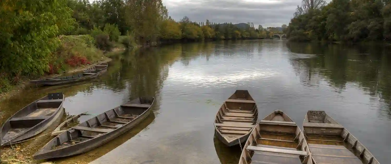 Gabarres à Beynac Gabarres à Beynac